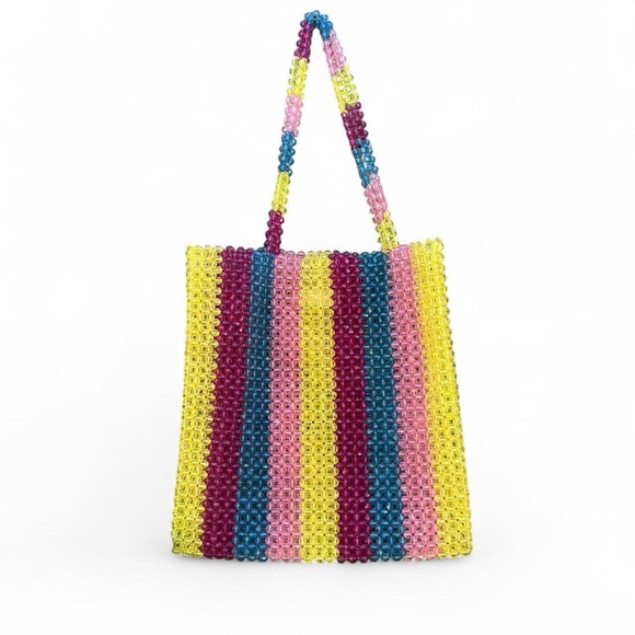 Forever 21 Handbags - Forever 21 Multicolor Beaded Tote Bag